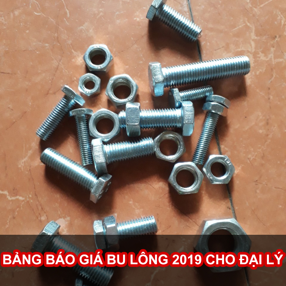 BẢNG BÁO GIÁ BU LÔNG 2019 CHO ĐẠI LÝ